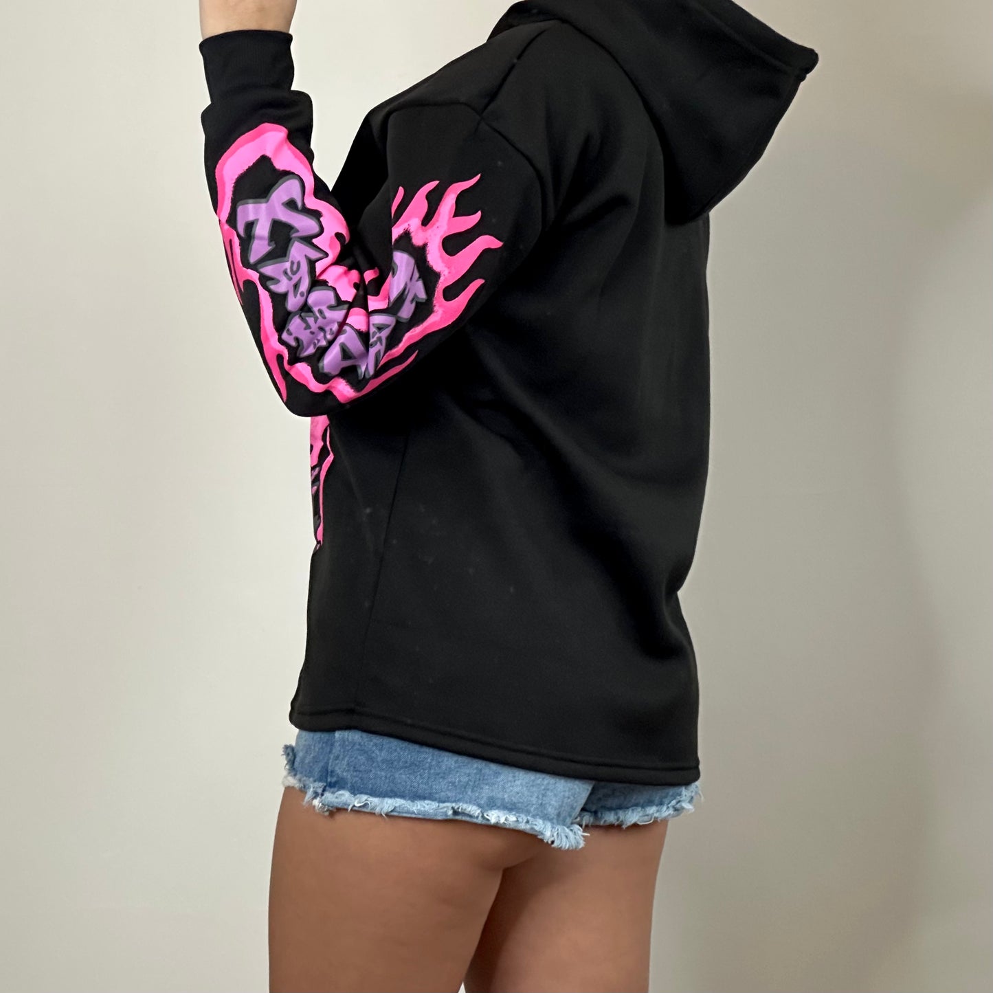 RAVEN Graffiti Hoodie - Black