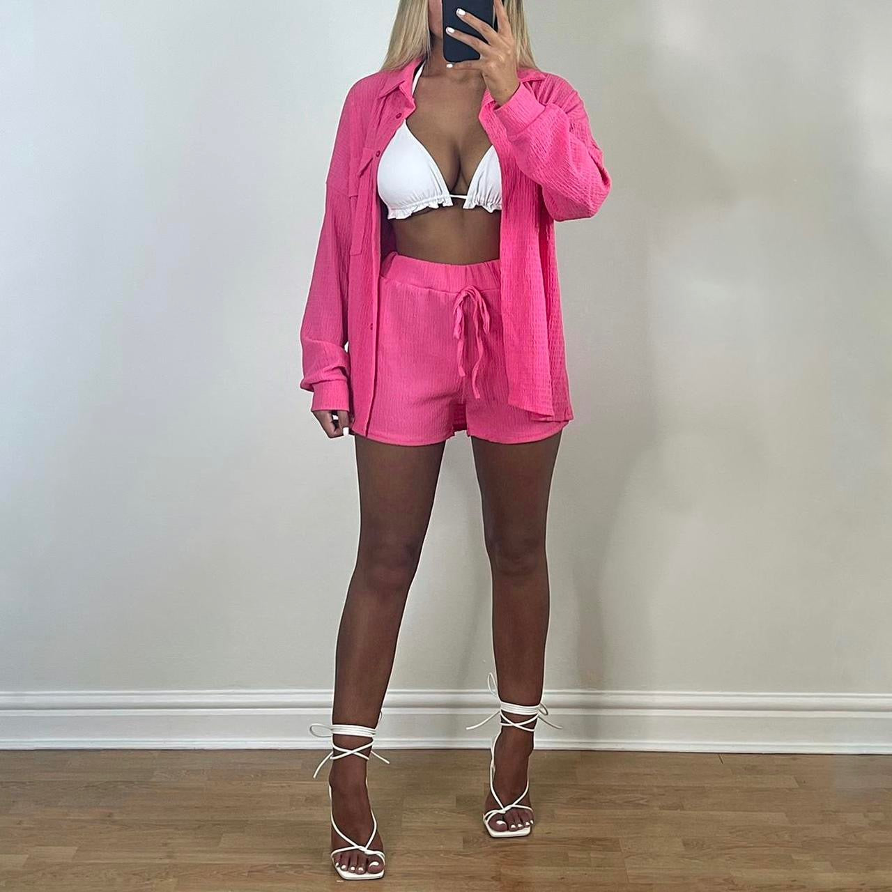 RORY Cheesecloth Co-ord Pink