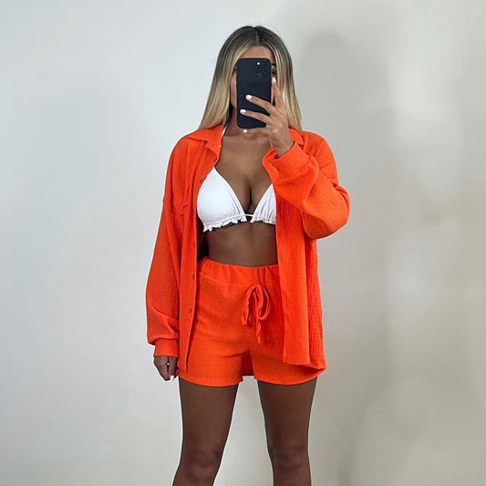 RORY Cheesecloth Co-ord Orange