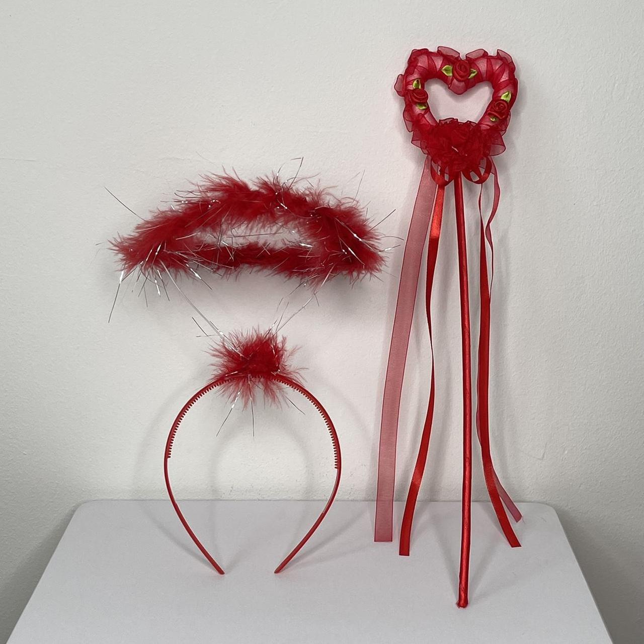 Angel Halo And Wand Set - Red