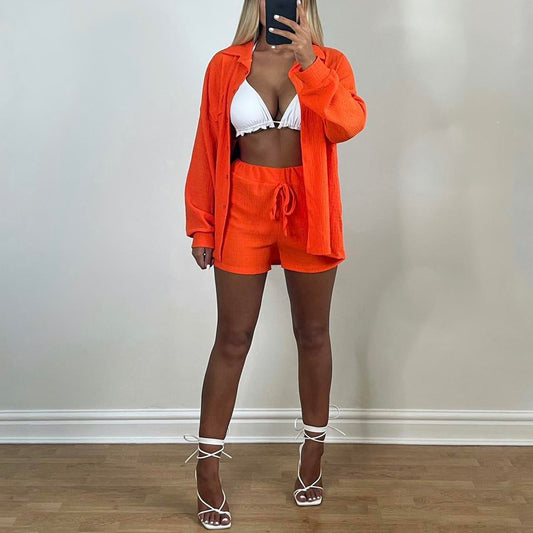 RORY Cheesecloth Co-ord Orange