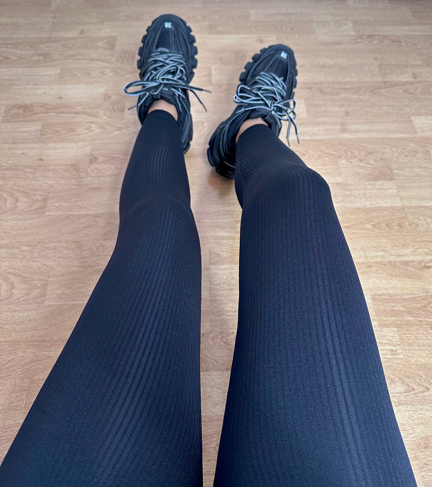 JADE Ribbed Seamless Leggings - Black